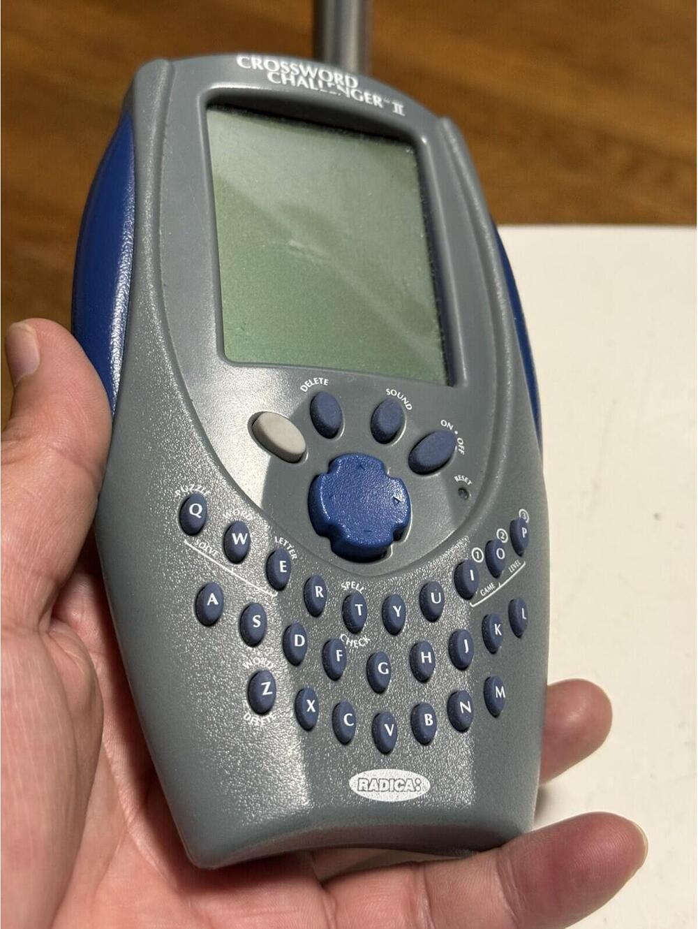 Crossword Challenger II 2001 Radica Handheld Crossword Vintage hand held Game